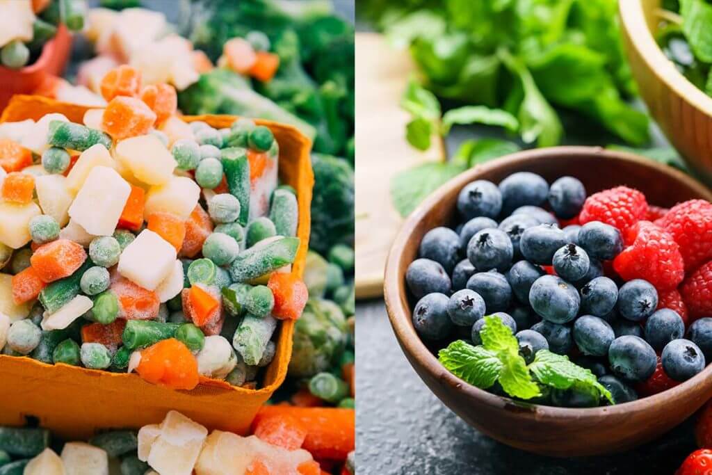 Frutas y Verduras Congeladas Versus Frescas-¿Son Sanas?