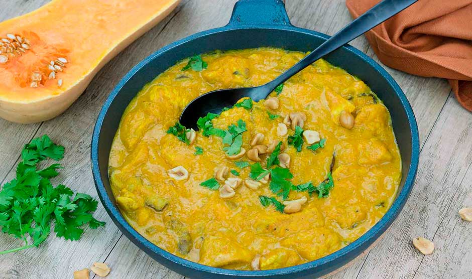 Pollo con curry de calabaza: una receta antiinflamatoria...